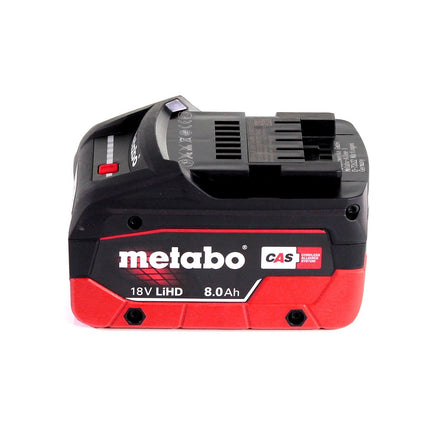 Metabo W 18 LTX 125 Amoladora angular a batería Quick 18 V 125 mm + 1x batería 8,0 Ah + MetaLoc - sin cargador