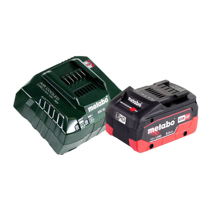 Metabo W 18 LTX 125 Amoladora angular a batería Quick 18 V 125 mm + 1x batería 8,0 Ah + cargador + MetaLoc