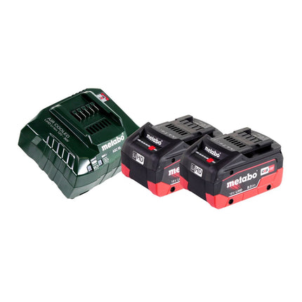 Metabo W 18 LTX 125 Amoladora angular a batería Quick 18 V 125 mm + 2 baterías 8,0 Ah + cargador + MetaLoc