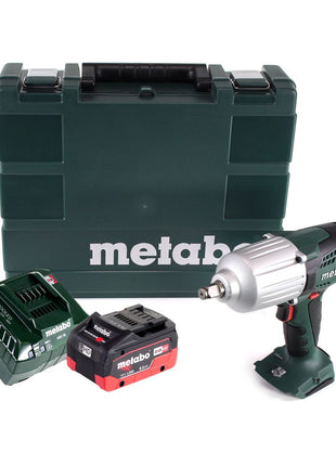 Metabo SSW 18 LTX 600 atornillador de impacto a batería 18 V 600 Nm 1/2" + 1x batería 8,0 Ah + cargador + maletín