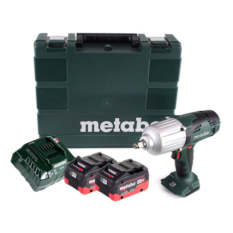 Metabo SSW 18 LTX 600 atornillador de impacto a batería 18 V 600 Nm 1/2" + 2x baterías 8,0 Ah + cargador + maletín