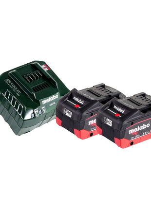 Scie circulaire à métaux sur batterie Metabo MKS 18 LTX 58 18 V 165 mm + 2x batteries 8,0 Ah + chargeur + MetaLoc