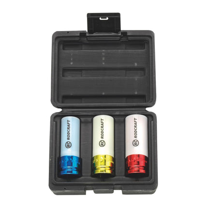 Rodcraft RC2203 Schlagschrauber 650 Nm 1/2" + RS413WP Stecknuss Set 3 tlg. 17 - 21 mm