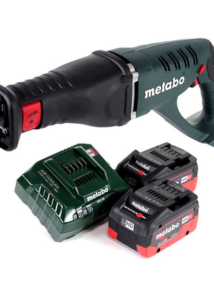 Metabo ASE 18 LTX Akku Säbelsäge Reciprosäge 18 V + 2x Akku 5,5 Ah + Ladegerät