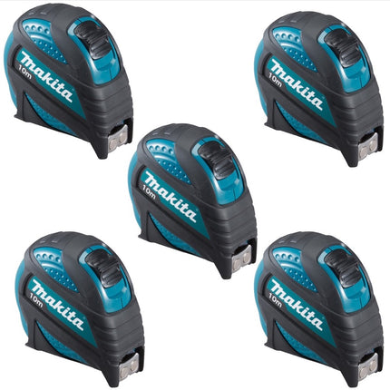 Makita 5x B-57168 Tape measure 10 m Tape measure with magnetic hook