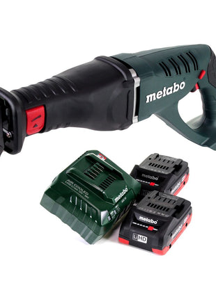 Metabo ASE 18 LTX Akku Säbelsäge Reciprosäge 18 V + 2x Akku 4,0 Ah + Ladegerät