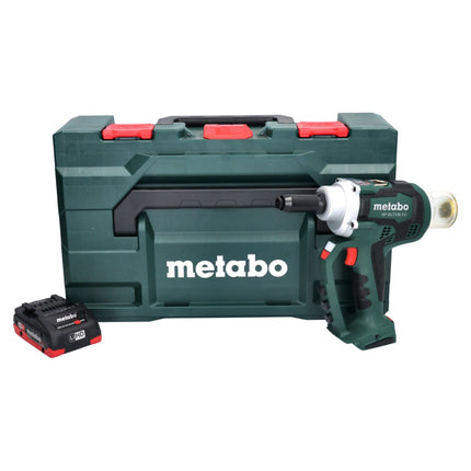 Metabo NP 18 LTX BL 5.0 remachadora ciega a batería 18 V 10 kN sin escobillas + 1x batería 4,0 Ah + metaBOX - sin cargador