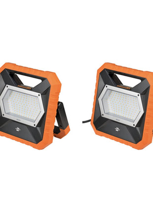 Brennenstuhl professionalLINE Set 2x X 8000 M Foco LED móvil 8300 lúmenes (2x 9171330801) IP54 80 Watt