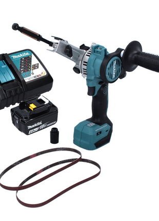 Makita DBS 180 RM1 Akku Bandfeile 18 V 9 x 533 mm Brushless + 1x Akku 4,0 Ah + Ladegerät - Toolbrothers