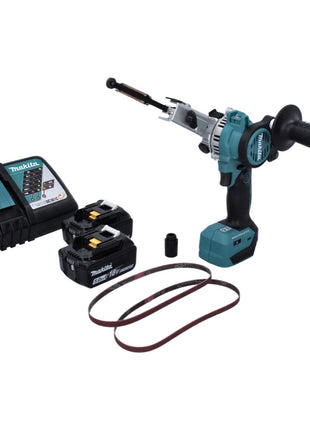 Makita DBS 180 RT Akku Bandfeile 18 V 9 x 533 mm Brushless + 2x Akku 5,0 Ah + Ladegerät - Toolbrothers