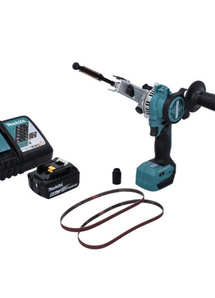 Makita DBS 180 RG1 Akku Bandfeile 18 V 9 x 533 mm Brushless + 1x Akku 6,0 Ah + Ladegerät - Toolbrothers