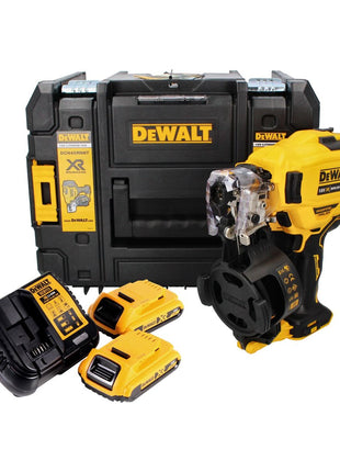 DeWalt DCN 45 RND2 Akku Nagler Coil Nailer 18 V 19 - 44 mm Brushless + 2x Akku 2,0 Ah + Ladegerät + TSTAK