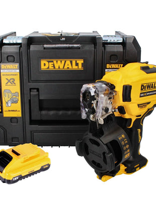 DeWalt DCN 45 RNNT Akku Nagler Coil Nailer 18 V 19 - 44 mm Brushless + 1x Akku 3,0 Ah + TSTAK - ohne Ladegerät