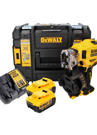 DeWalt DCN 45 RNM2 Akku Nagler Coil Nailer 18 V 19 - 44 mm Brushless + 2x Akku 4,0 Ah + Ladegerät + TSTAK