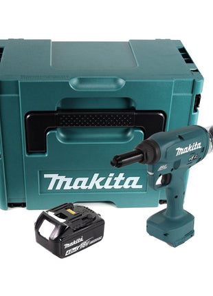 Makita DRV 250 M1J outil de pose de rivets aveugles sur batterie 18 V 20 kN sans balais + 1x batterie 4,0 Ah + Makpac - sans chargeur