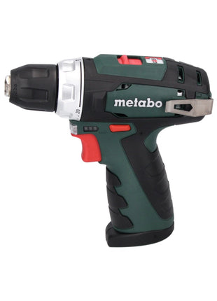 Metabo PowerMaxx BS Basic Set Akku Bohrschrauber 10,8 V 34 Nm ( 600080880 ) + 2x Akku 2,0 Ah + Ladegerät + 64 tlg. Bit Bohrer Set + 1x FFP2 Maske + Koffer