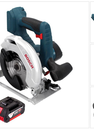 Sierra circular de batería Bosch GKS 18 V-57 Professional 18 V 165 mm + 1x batería 4,0 Ah - sin cargador