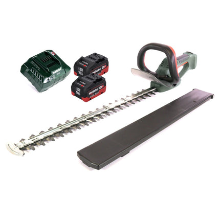 Metabo AHS 18-65 V tagliasiepi a batteria 18 V 63 cm + 2x batteria 10,0 Ah + caricatore
