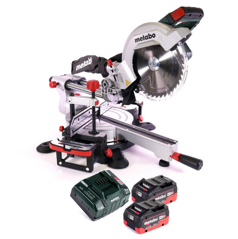 Scie à découper sans fil Metabo KGS 18 LTX 216 18 V 216 mm (619001810) + 2 batteries 8,0 Ah + chargeur