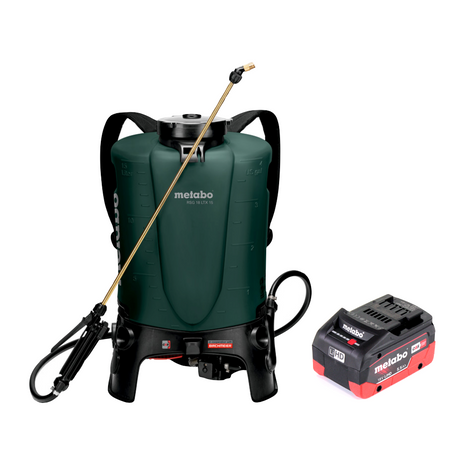 Metabo RSG 18 LTX 15 Akku Rückensprühgerät 18 V 15 L 3,0 Bar + 1x Akku 5,5 Ah - ohne Ladegerät