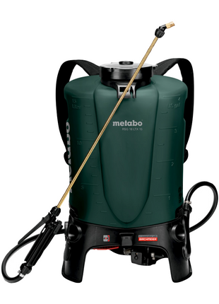 Metabo RSG 18 LTX 15 Akku Rückensprühgerät 18 V 15 L 3,0 Bar + 1x Akku 5,5 Ah - ohne Ladegerät