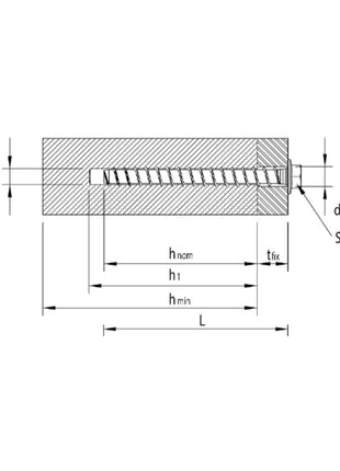 Vis d'ancrage HECO MULTI MONTI plus SS 10,0 x 60 mm 100 pièces (4x 48439) vis à béton à tête hexagonale avec rondelle pressée revêtement HP