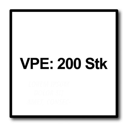 HECO MULTI MONTI plus MS Vis d'ancrage 7,5 x 60 mm - 200 pièces (4x 52374) vis à béton tête ronde plate T-Drive galvanisé bleu A2K