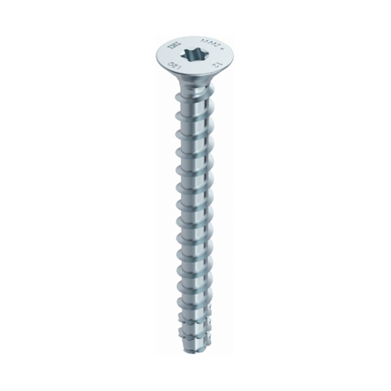 HECO MULTI MONTI plus F Screw Anchor, 6.0 x 40mm, Concrete screw, Countersunk head, Blue zinc-plated, A2K, 400 pcs. (4x 49860)
