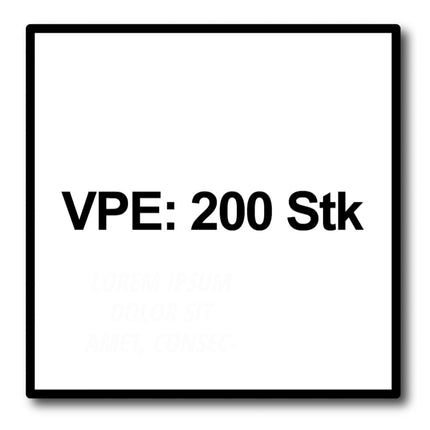 HECO MULTI MONTI plus MS Screw Anchor 7.5 x 40mm Concrete Screw flat round head T-Drive galvanised blue A2K 200pcs. (2x 49854)