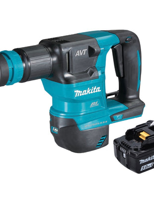 Martillo cincelador a batería Makita DHK 180 T1 18 V 3,1 J SDS Plus Brushless + 1x batería 5,0 Ah - sin cargador