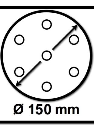 Mirka BASECUT Schleifscheiben 150 mm P150 100 Stk. ( 2261109915 ) Grip 15 Loch