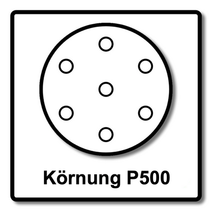 Mirka BASECUT Disco abrasivo Grip 150 mm P500 / 15 fori - 100 pz. ( 2261109951 )