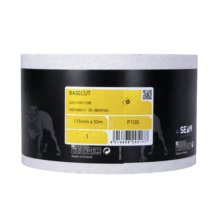 Mirka BASECUT Rotolo di carta abrasiva universale 115 mm x 50 m / P100 - ( 2251100110N )