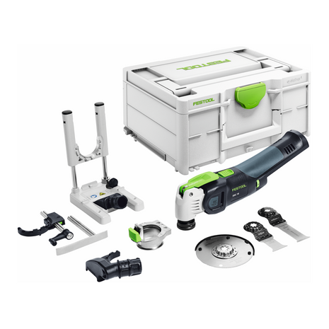 Festool VECTURO OSC 18 E-Basic Set Akku Oszillierer 18 V Starlock Max ( 576592 ) Brushless + 7 tlg. Zubehör Set + Systainer - ohne Akku, ohne Ladegerät ( Nachfolger von 574849 ) - Toolbrothers