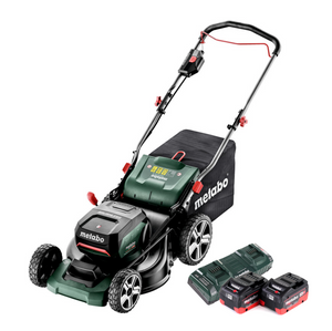 Metabo RM 36-18 LTX BL 46 Akku Rasenmäher 36 V ( 2x 18 V ) 46 cm Brushless + 2x Akku 5,5 Ah + Doppelladegerät