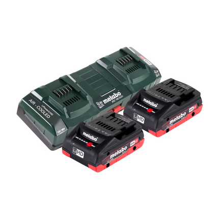 Metabo FSD 36-18 LTX BL 40 Akumulatorowa wykaszarka szczotkowa 36 V ( 2x 18 V ) bezszczotkowa z okrągłym uchwytem + 2x akumulator 4,0 Ah + podwójna ładowarka