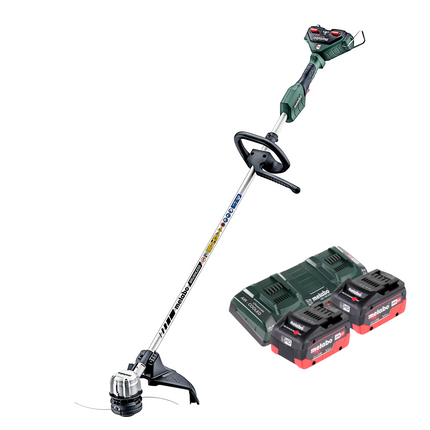 Metabo FSD 36-18 LTX BL 40 Decespugliatore a batteria 36 V ( 2x 18 V ) impugnatura rotonda brushless + 2x batteria 5,5 Ah + doppio caricabatterie