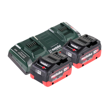 Metabo FSD 36-18 LTX BL 40 Decespugliatore a batteria 36 V ( 2x 18 V ) impugnatura rotonda brushless + 2x batteria 5,5 Ah + doppio caricabatterie