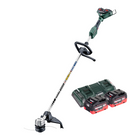 Desbrozadora de batería Metabo FSD 36-18 LTX BL 40 36 V (2x 18 V) mango redondo sin escobillas + 2x batería 8,0 Ah + cargador doble