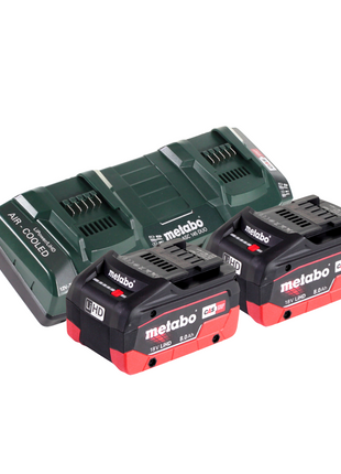 Desbrozadora de batería Metabo FSD 36-18 LTX BL 40 36 V (2x 18 V) mango redondo sin escobillas + 2x batería 8,0 Ah + cargador doble