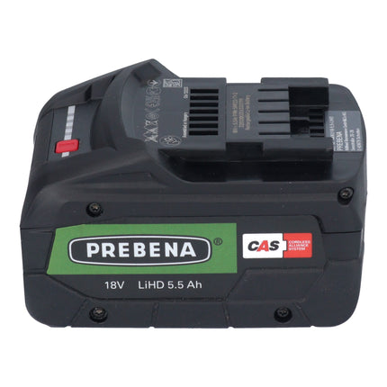 Prebena AKKU18-5.5-LIHD rechargeable battery 18 V 5.5 Ah / 5500 mAh LiHD Li-Ion CAS with charge level indicator