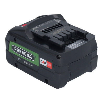 Prebena AKKU18-5.5-LIHD rechargeable battery 18 V 5.5 Ah / 5500 mAh LiHD Li-Ion CAS with charge level indicator