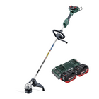 Desbrozadora de batería Metabo FSD 36-18 LTX BL 40 36 V (2x 18 V) mango redondo sin escobillas + 2x batería 10,0 Ah + cargador doble