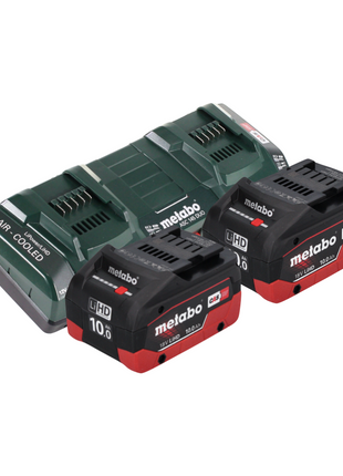 Desbrozadora de batería Metabo FSD 36-18 LTX BL 40 36 V (2x 18 V) mango redondo sin escobillas + 2x batería 10,0 Ah + cargador doble