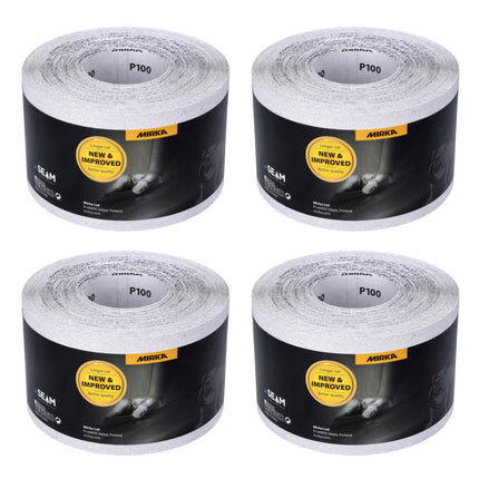 Mirka BASECUT Rouleau de papier abrasif 115 mm x 50 m, P100, 4 pcs. ( 4x 2251100110N )