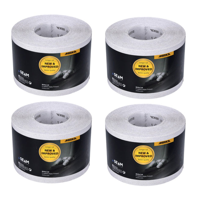 Mirka BASECUT Rotolo di carta abrasiva universale 115 mm x 50 m / P120 / 4 pz. - ( 4x 2251100112N )
