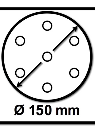 Mirka BASECUT Schleifscheiben 150 mm P600 200 Stk. ( 2x 2261109961 ) Grip 15 Loch - Toolbrothers