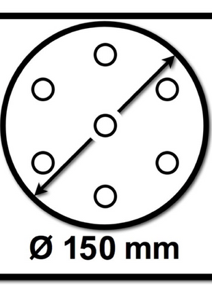 Mirka BASECUT Schleifscheiben 150 mm P320 200 Stk. ( 2x 2261109932 ) Grip 15 Loch