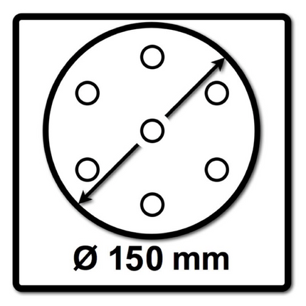 Mirka BASECUT Disco abrasivo Grip 150 mm P220 / 15 fori - 400 pz. ( 4x 2261109922 )