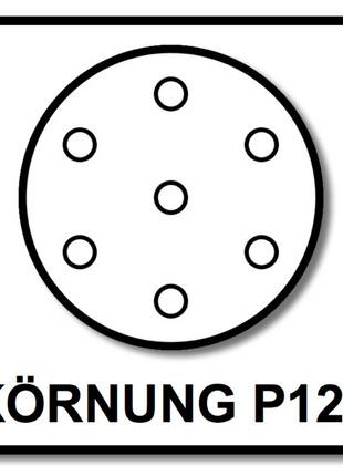 Mirka BASECUT Schleifscheiben 150 mm P120 400 Stk. ( 4x 2261109912 ) Grip 15 Loch